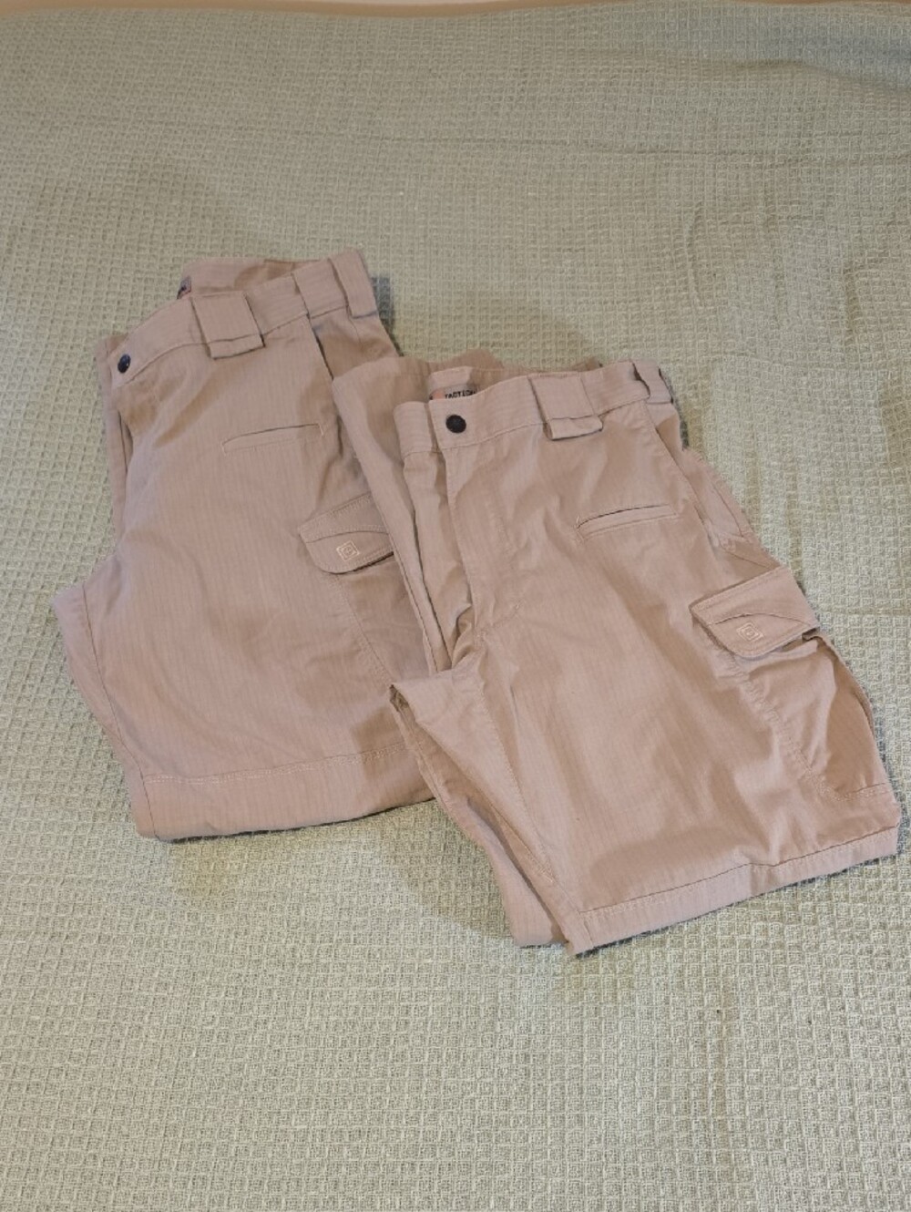 Set Of 2 5.11 Tactical Men’s Cargo Pants in Light Tan 34x32